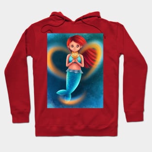 Mermaid with Ukrainian emblem Hoodie